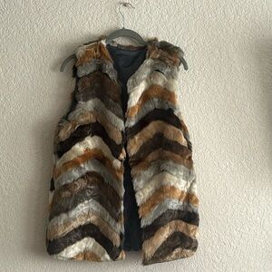 Faux fur vest